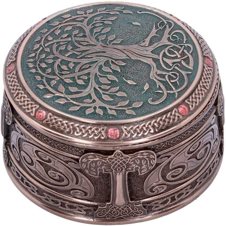 Nemesis Now Baum des Lebens Box 10 cm, Harz, Bronze, Einheitsgröße