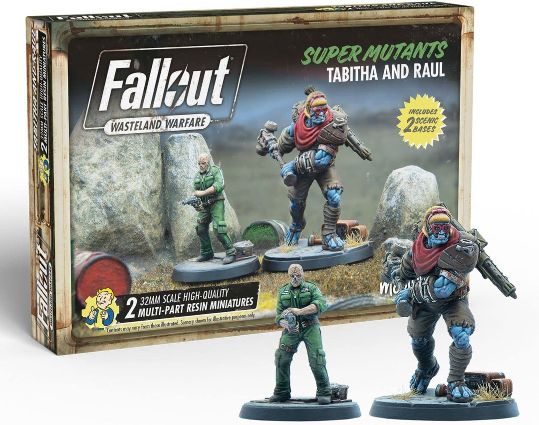 Fallout - Wasteland Warfare - Super Mutants Tabitha and Raul
