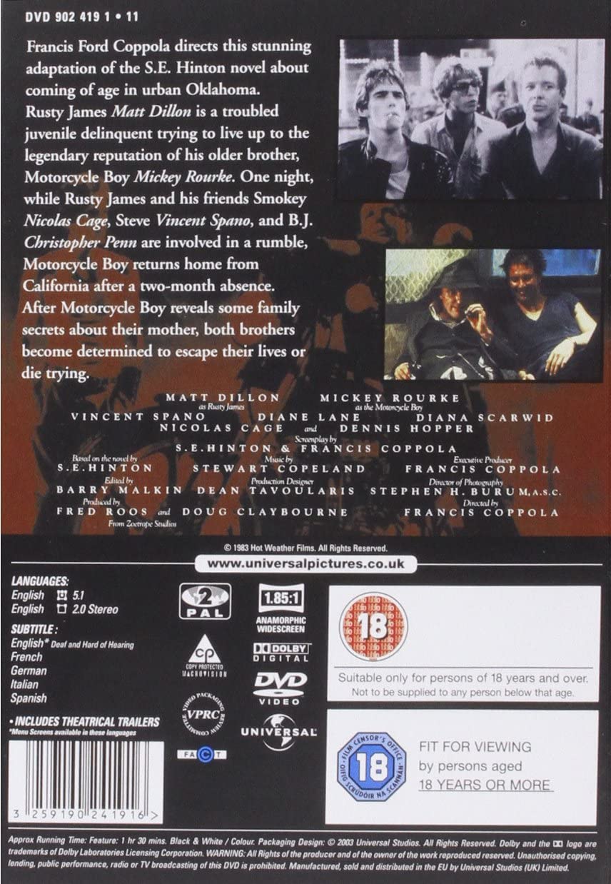 Rumble Fish [2003] - Drama/Romance [DVD]