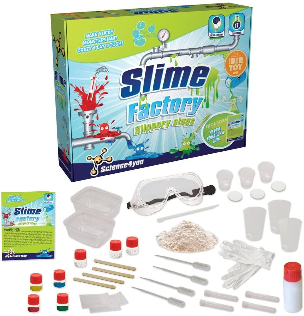 Science 4 You, Slime Factory Slippery Slugs Kit with Educational Stem Booklet - Yachew