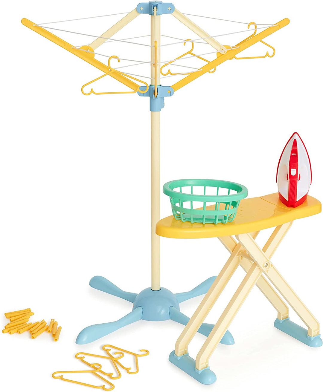 Casdon Wash Day-Set | Spielzeug-Bügelbrett und Wäscheleine für Kinder ab 3 Jahren