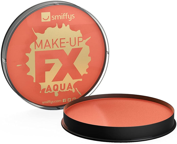 Smiffys Make-Up FX Aqua Gesichts- und Körperfarbe auf Wasserbasis, 16 ml – Orange
