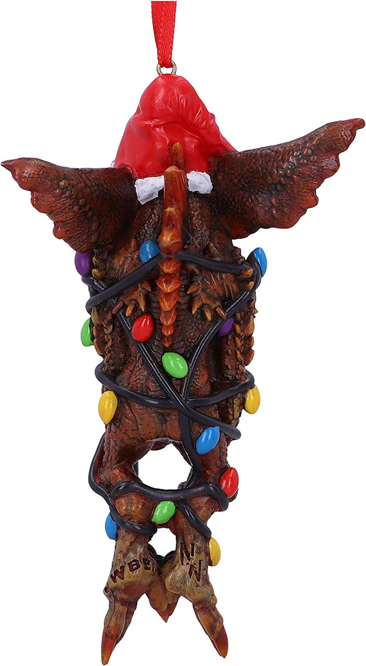 Nemesis Now Gremlins Mowhawk mit Lichterkette zum Aufhängen, festliches Deko-Ornament