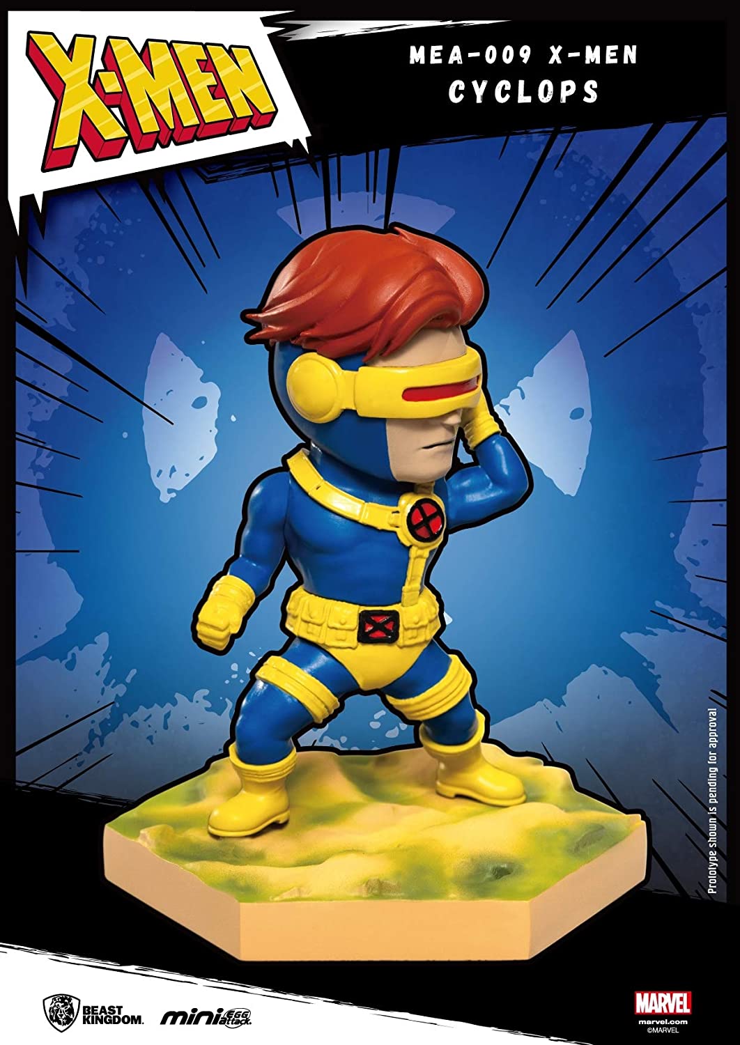 Beast Kingdom Marvel X-Men Mini Egg Attack Mea-009 Cyclops Figur, mehrfarbig