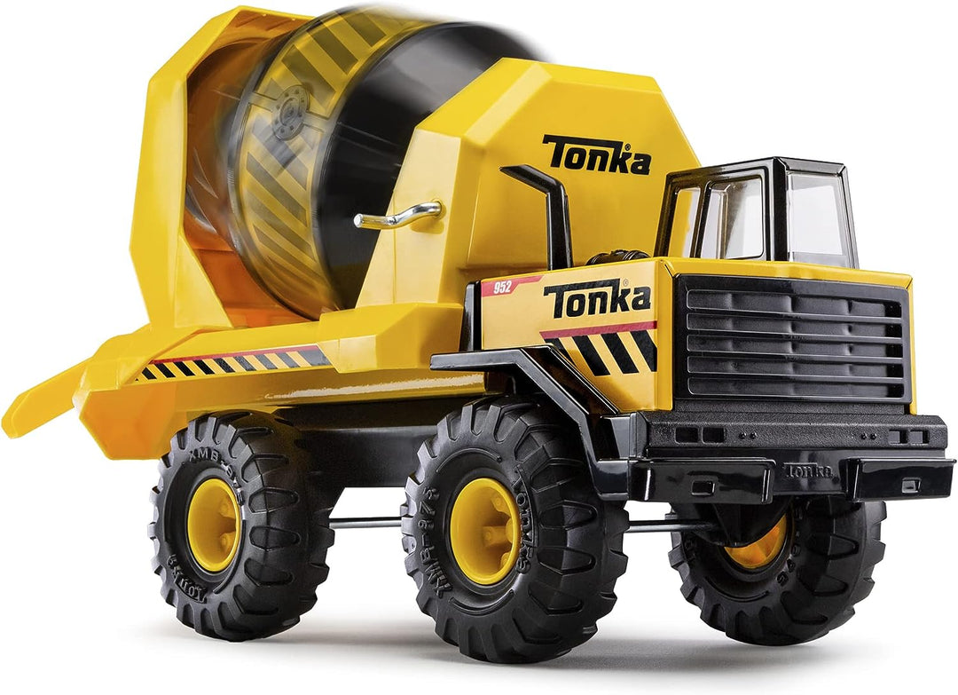 Tonka 6098 Steel Classics Mighty Cement Mixer, Kinder-Konstruktionsspielzeug für Jungen u