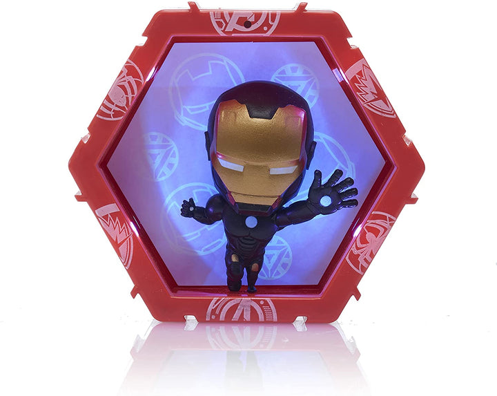 WOW! PODS Avengers Collection - Iron Man Metallic Limited Edition | Superhero Light-Up Bobble-Head Figure | Official Marvel Toys, Collectables & Gifts