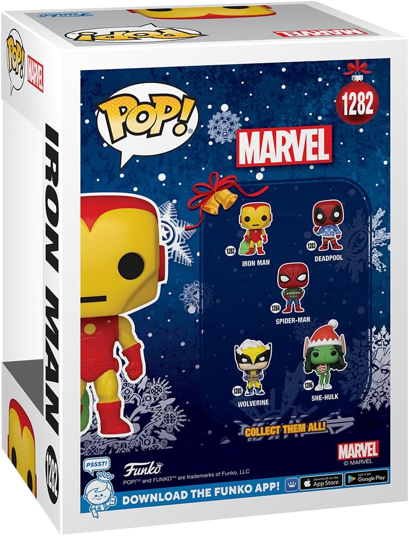 Funko Pop! Marvel: Holiday - Iron Man with Bag Vinyl Figure 3