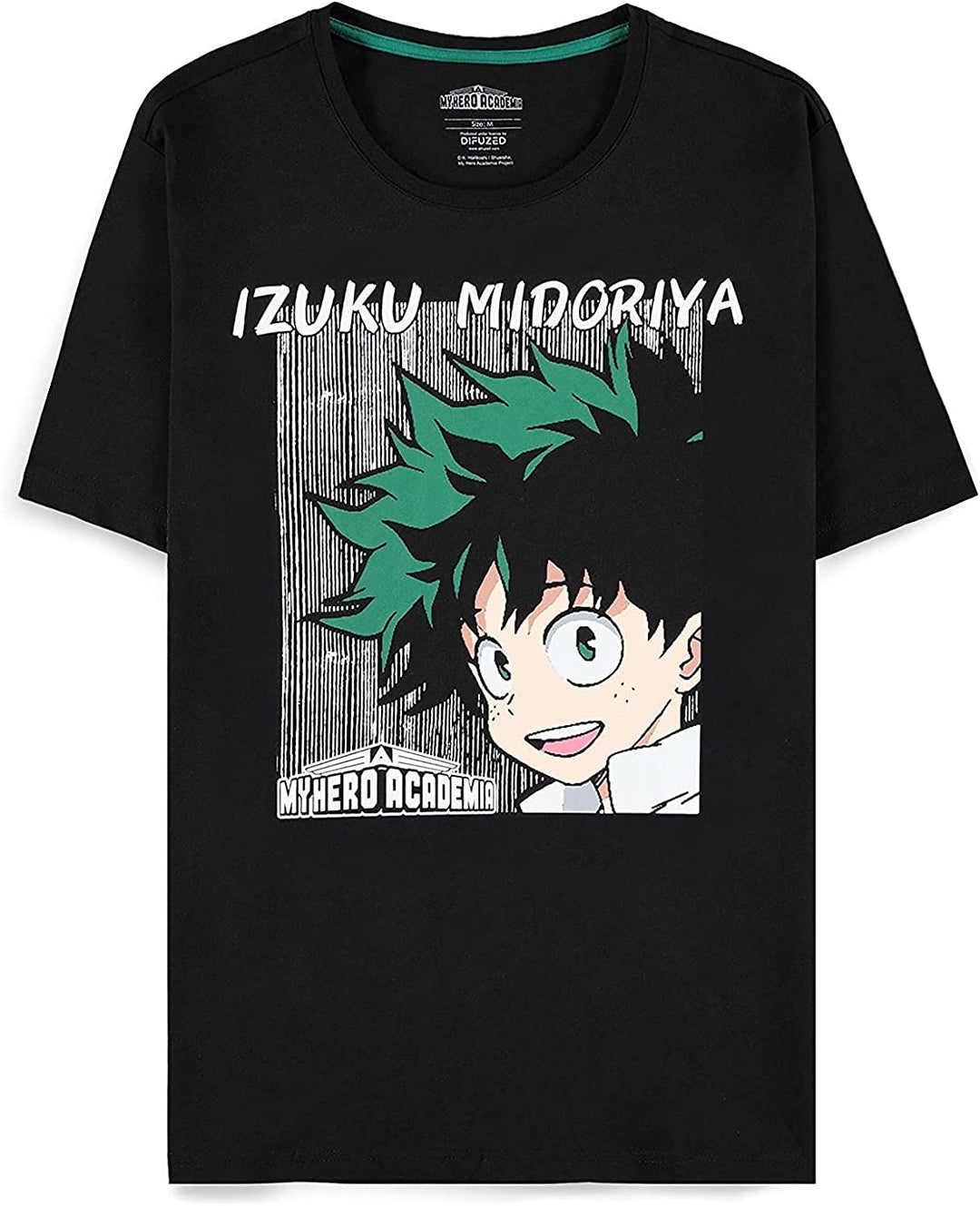 Difuzed MY HERO ACADEMIA - Izuku Midoriya Face - T-Shirt Herren (XXL)