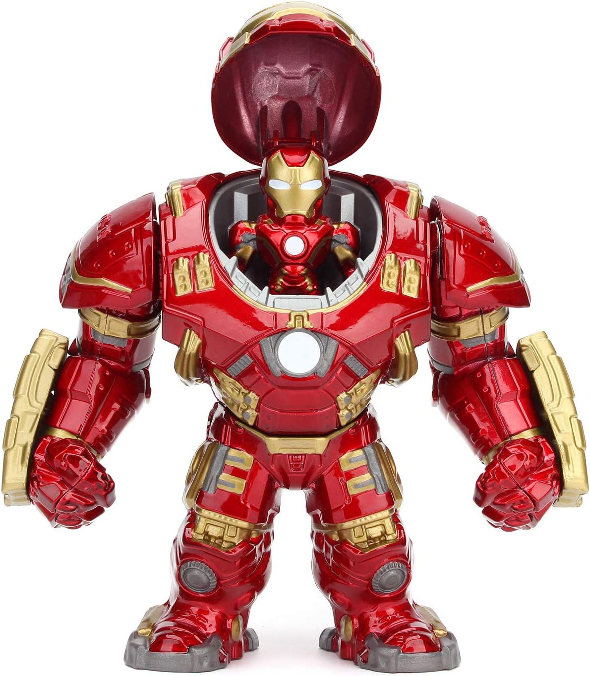 Jada Marvel Hulkbuster Armour with Iron Man Die-Cast Figure - 6 Inch Metallic Action Figure 3