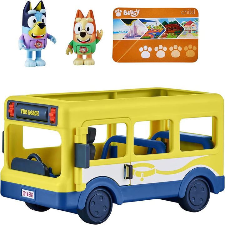 Bluey's Bus 17345 Fahrzeugpaket mit zwei 2,5–3 Zoll großen Figuren