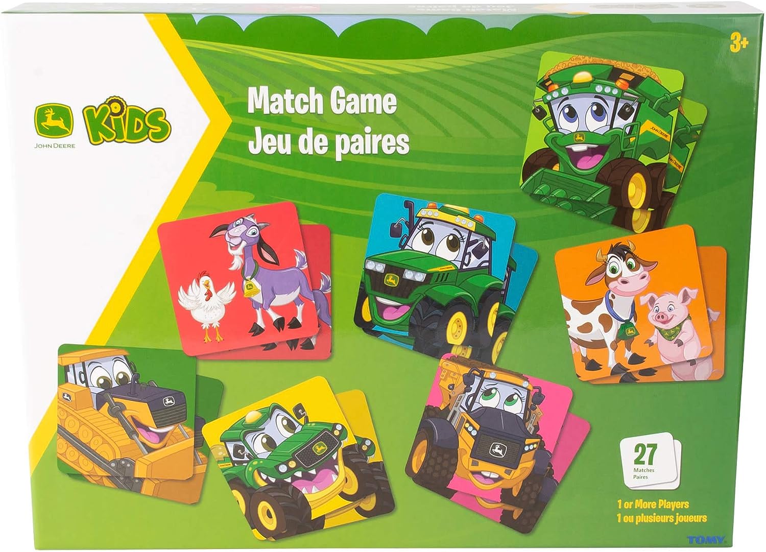 John Deere Kids Match Game – Memory-Spiel mit 54 Karten für Kinder 5