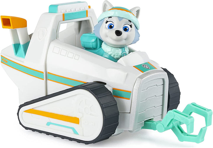 PAW Patrol Everests Schneepflugfahrzeug mit Sammelfigur für Kinder im Alter