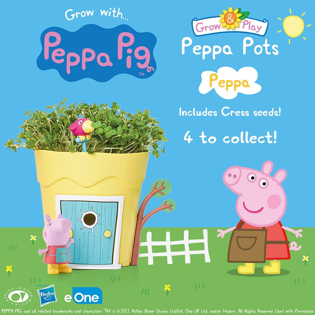 Peppa Pig PP101 Töpfe Peppa Peppa Pig Tier- und Insekten-Habitat-Sets für Kinder, mehrfarbig