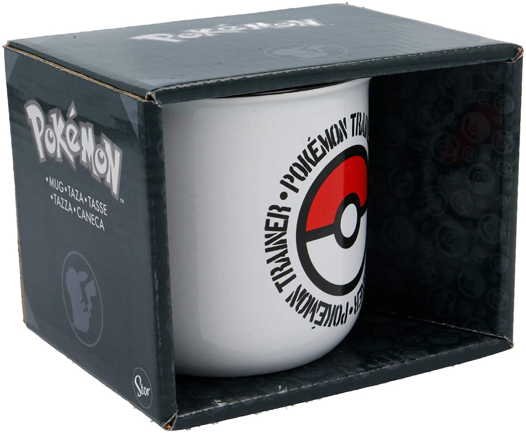 STOR Ceramic Breakfast Mug 400 ml Pokemon Distortion in Gift Box, Black, Medium