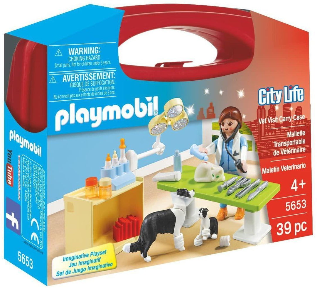 Playmobil 5653 City Life Collectable Small Vet Carry Case - Yachew