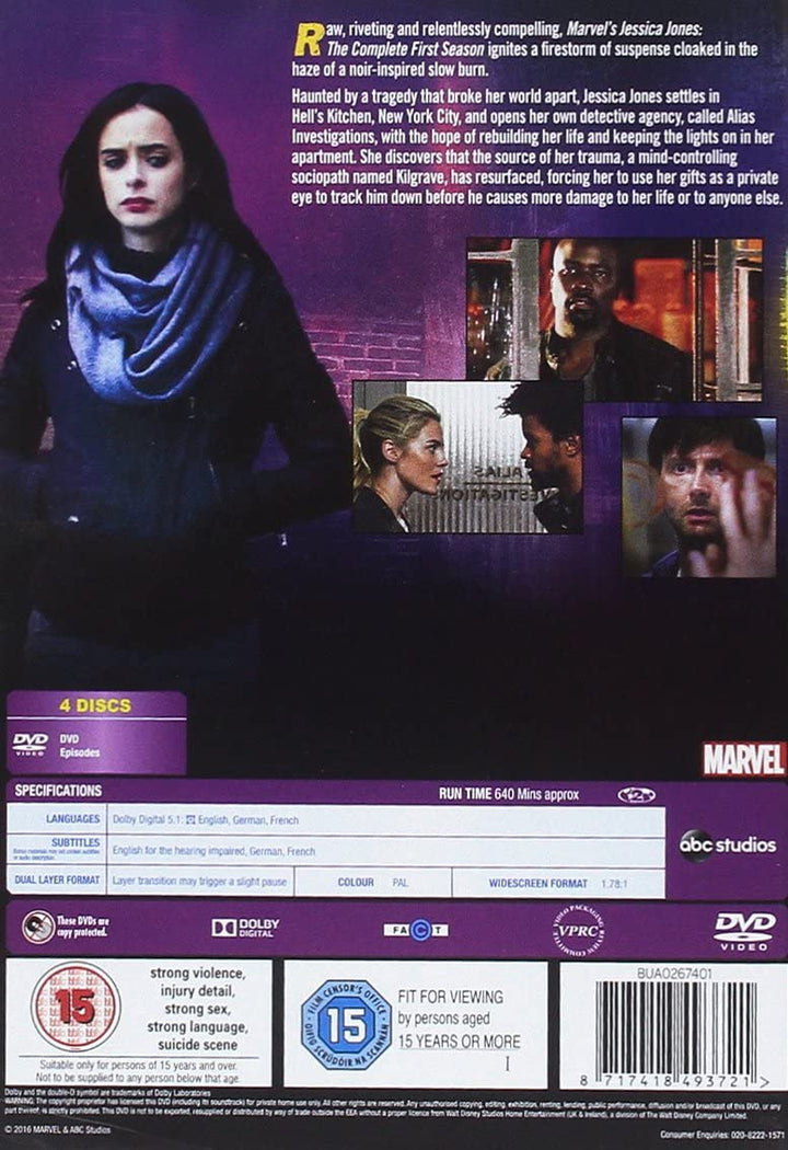 Marvels Jessica Jones - Staffel 1 [DVD] [2016]