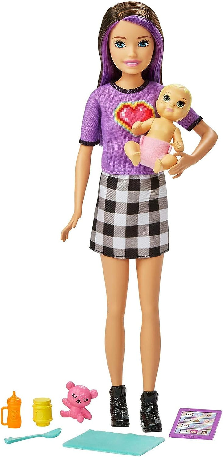 Barbie 900 GRP10 EA Babysitter & Baby Asst, Multicolour