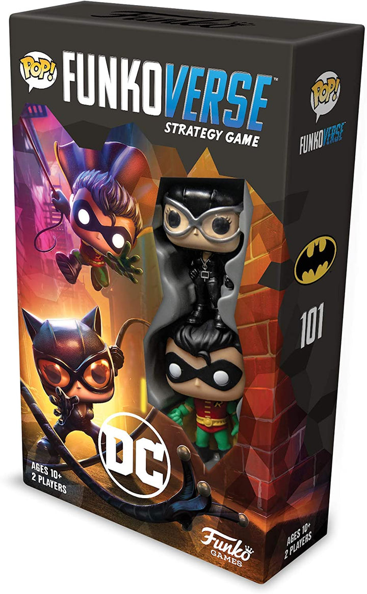 Funko 42646 DC101 Funkoverse Extension (2 Character Pack) English DC Comics Super Heroes Board Game, Multi Colour
