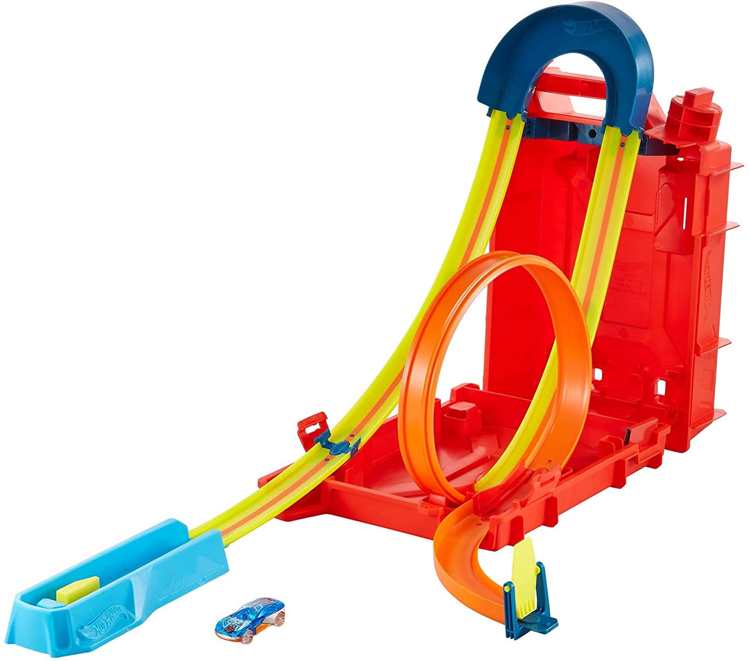 Hot Wheels Track Builder Unlimited Fuel Can Stunt Box, Geschenk für Kinder ab 6 Jahren