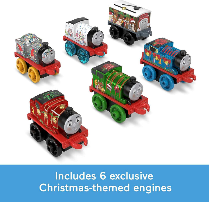 Thomas &amp; Friends MINIS Adventskalender 2023, Weihnachtsgeschenk, 24 Miniatur-Spielzeugtr