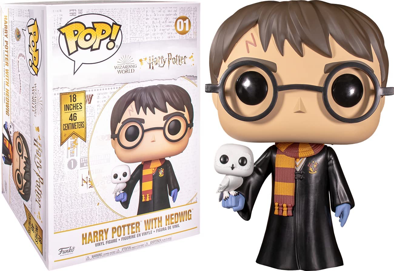 Figurine 18 Super Sized Pop! Harry Potter with hedwig 01 48054