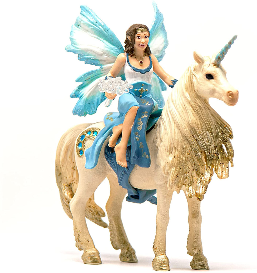 Schleich 42508 Eyela chevauchant une licorne dorée Bayala