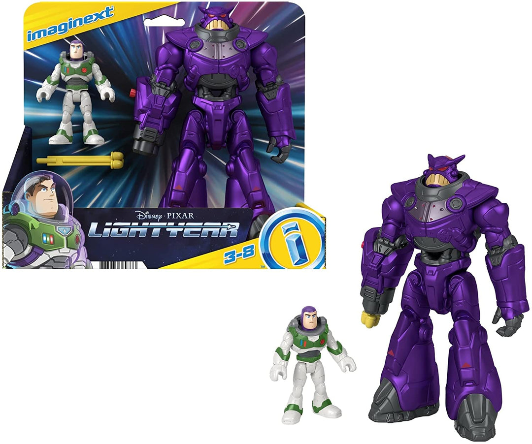 Imaginext and Disney Buzz LightYear - Battle Blast Zurg Space Robot Action Figur