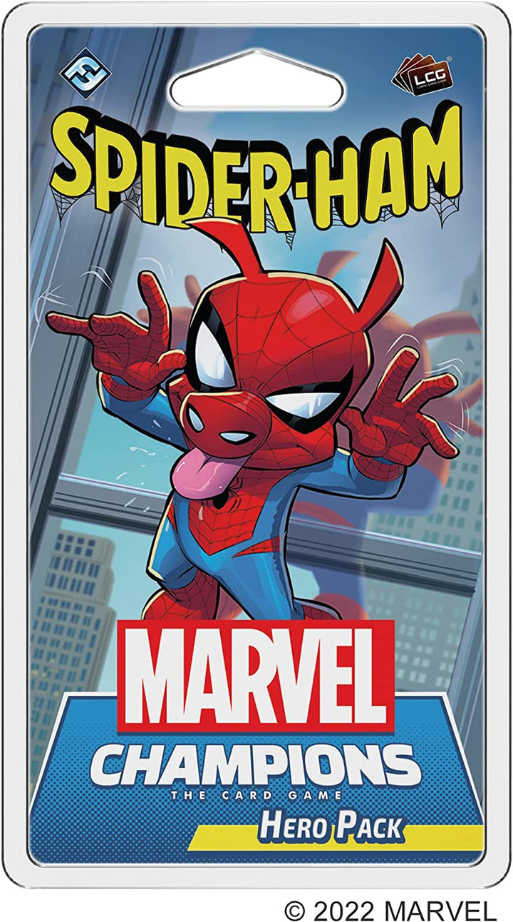 Fantasy-Flugspiele | Spider Ham: Marvel Champions Heldenpaket | Kartenspiel