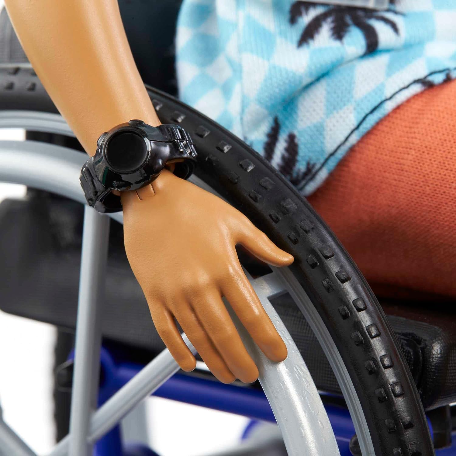 Ken Doll with Wheelchair & Ramp - Barbie Fashionistas Action Figure for Kids 3+ 5