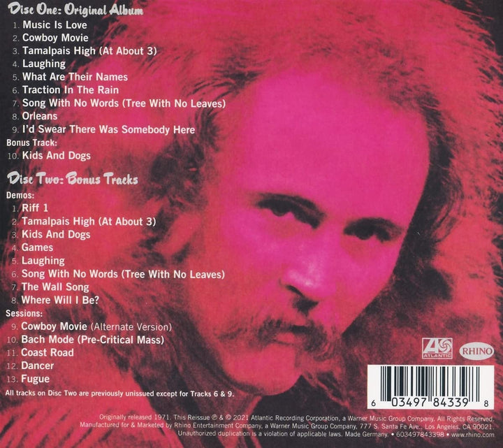 David Crosby – If I Could Only Remember My Name [Audio-CD]