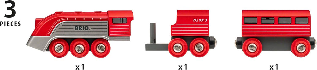 Brio Streamline Train - Retro-Futuristic Wooden Train Set for Ages 3+