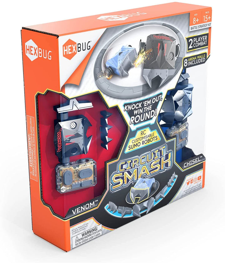 HEXBUG Circuit Smash Robots, ferngesteuerter, anpassbarer Roboter, Gamep im Sumo-Stil