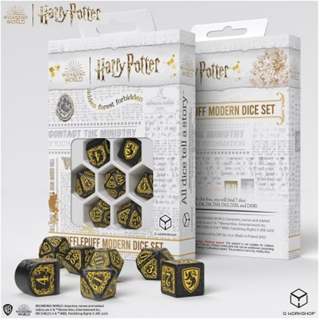 Harry Potter: Hufflepuff Modernes Würfelset – Schwarz