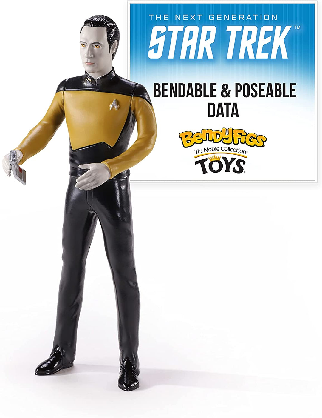 The Noble Collection Star Trek Bendyfigs Data – 7,5 Zoll (19 cm) Noble Toys Biegbar