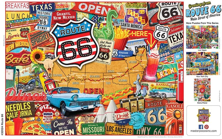 Grüße von der Route 66 550-teiliges Puzzle + Bonusposter (mpc)