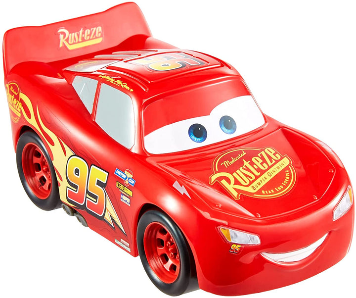 Disney und Pixar Cars Track Talkers Lightning McQueen, 5,5 Zoll, authentisches Fahrzeug mit Soundeffekten für Lieblingsfilmcharaktere