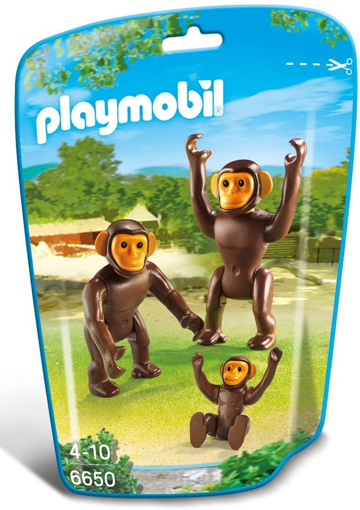 Playmobil 6650 Città Vita Zoo Famiglia Scimpanzé