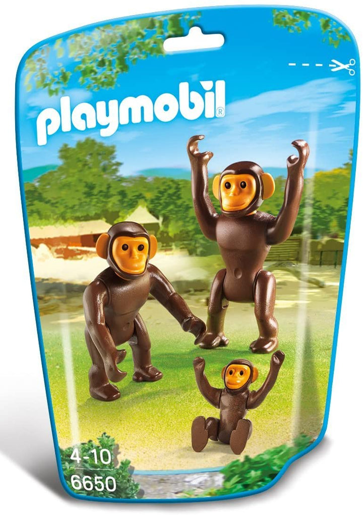 Playmobil 6650 Famille de chimpanzés City Life Zoo