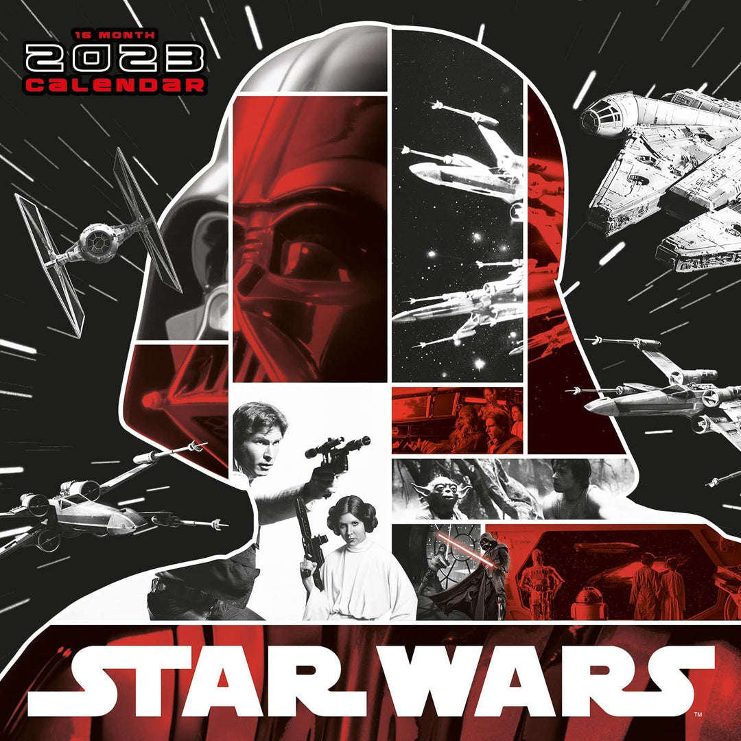 Star Wars (Erwachsene) Kalender 2023 – Monatsplaner 30 cm x 30 cm – offiziell