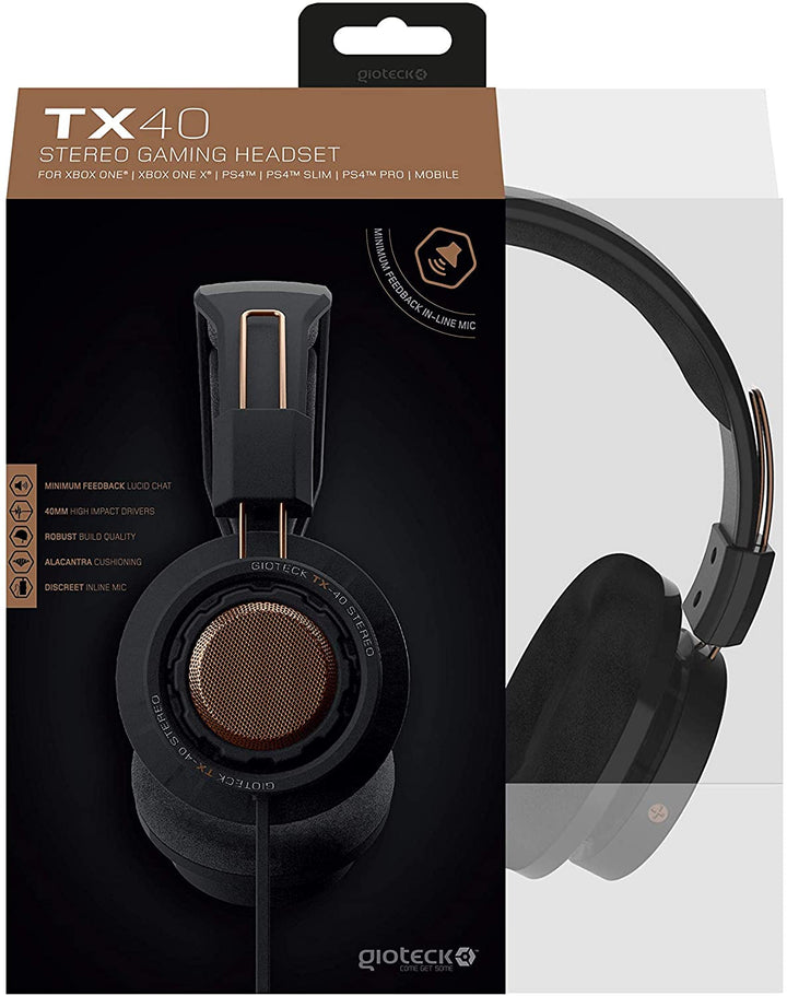 TX-40 Stereo Gaming &amp; Go Headset – Kupfer (PS4, Xbox One, Mac, Mobile)