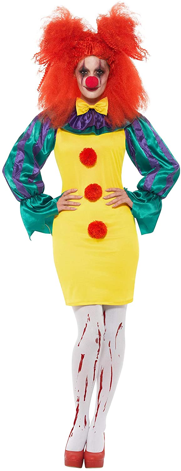 Smiffys Damen-Kostüm „Smiffys Classic Horror Clown Lady“. Smiffys Classic Horror Clown Lady-Kostüm