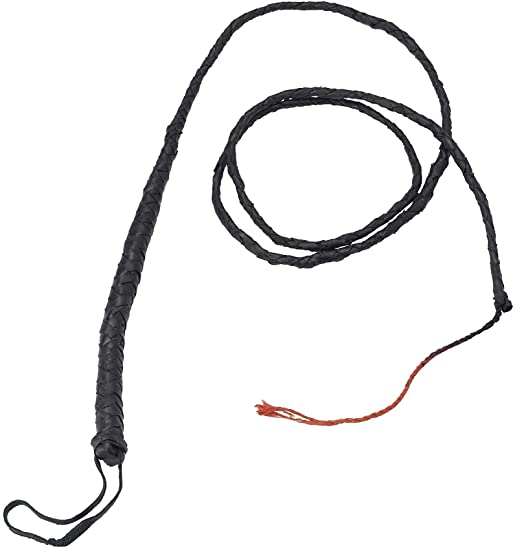 Smiffys Bull Whip, 182 cm - Black, Long