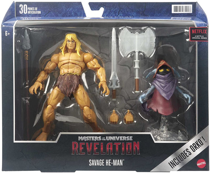 ?Masters of the Universe Masterverse Revelation Savage He-Man Action Figure with