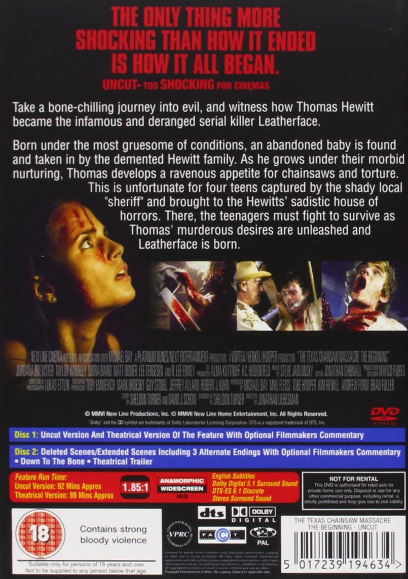 Texas Chainsaw Massacre – Beginning (Uncut) [2006] [DVD]