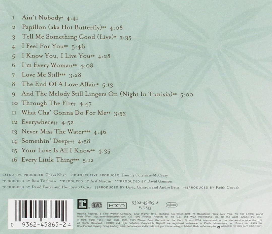 Epiphany: Das Beste von Chaka Khan, Bd. 1 [Audio-CD]