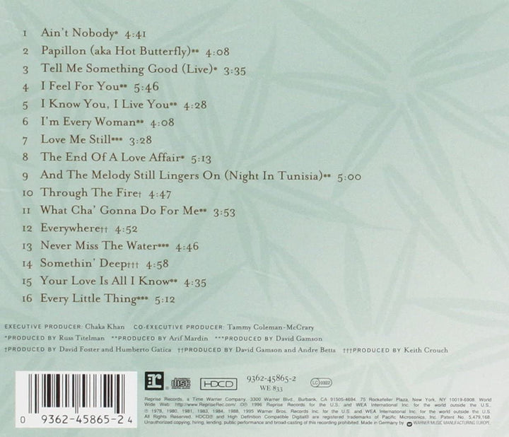 Epiphany: Das Beste von Chaka Khan, Bd. 1 [Audio-CD]