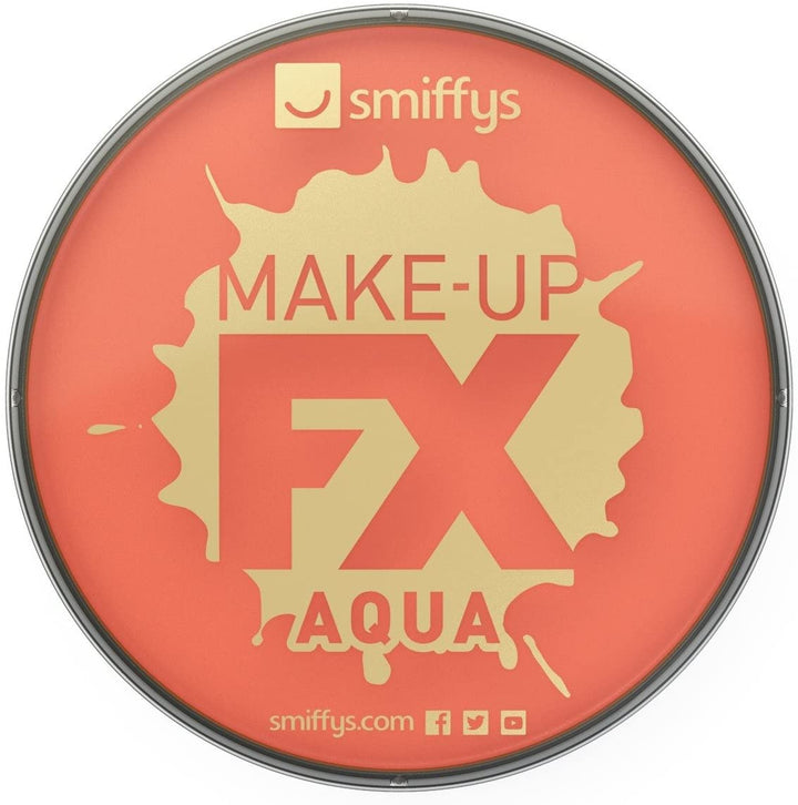 Smiffys Make-Up FX Aqua Gesichts- und Körperfarbe auf Wasserbasis, 16 ml – Orange