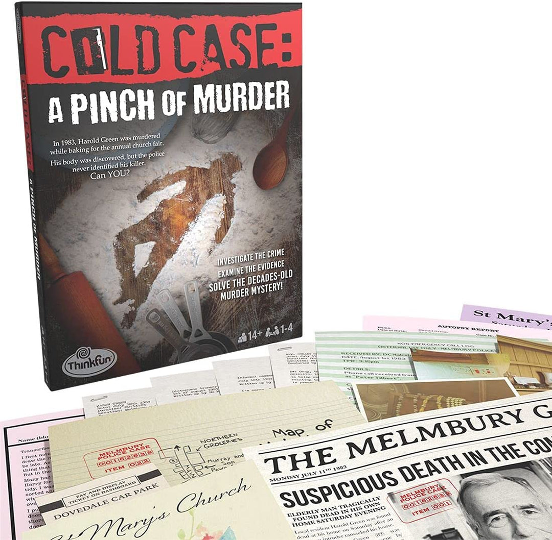 Thinkfun Cold Case Files - A Pinch of Murder - Murder Mystery Game for Adults an