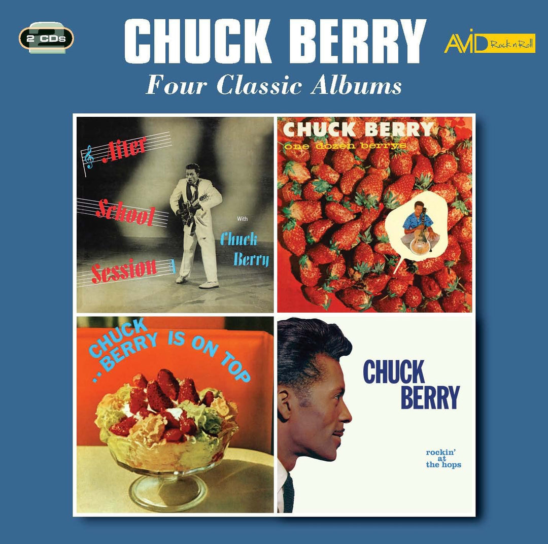 Four Classic Albums (After School Session / One Dozen Berrys / Chuck Berry Is On Top / Rockin' At The Hops) - Chuck Berry [Audio CD]