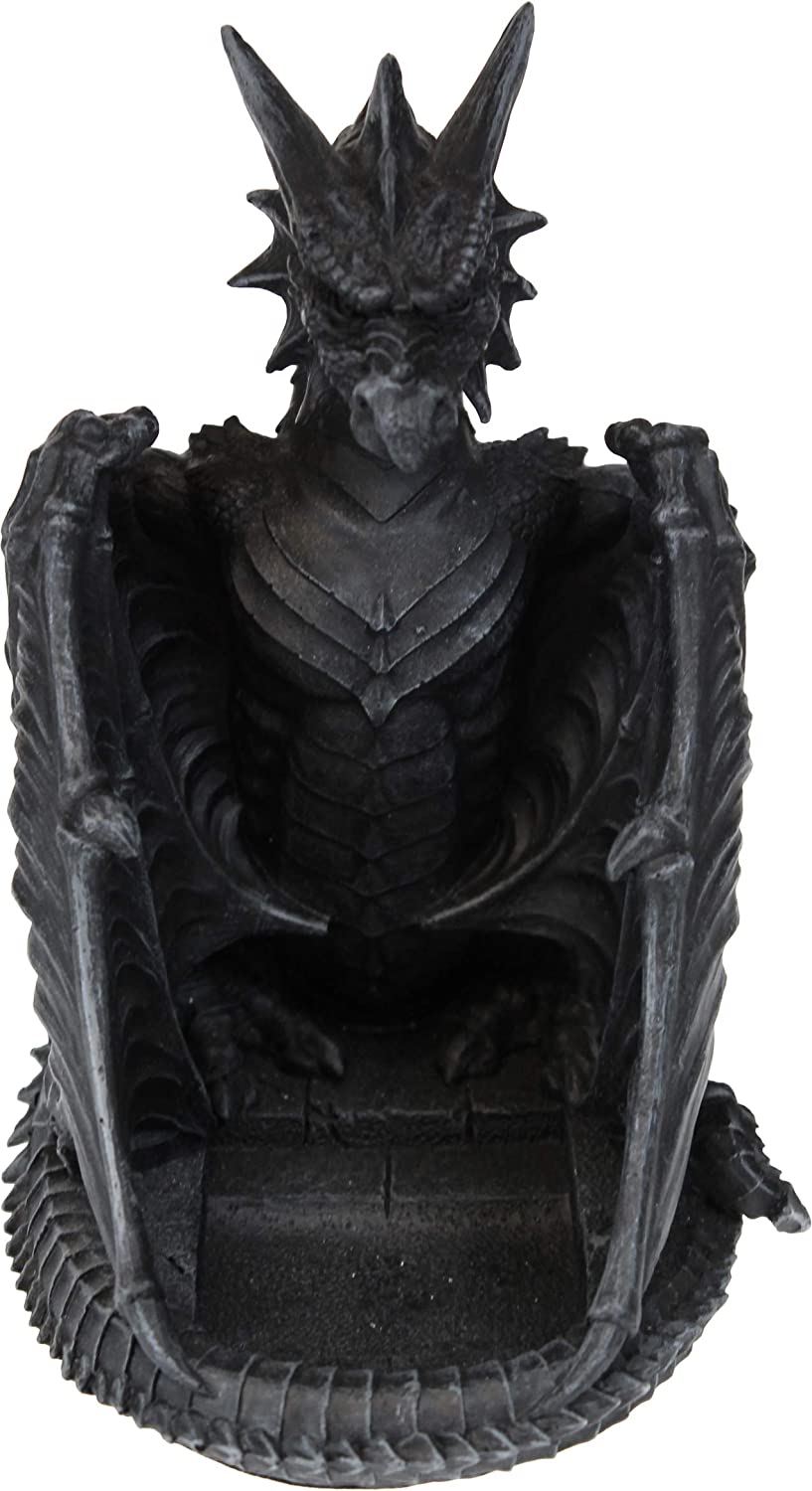 Nemesis Now Dragons Lair - Black Dragon Coaster Set in Resin 6